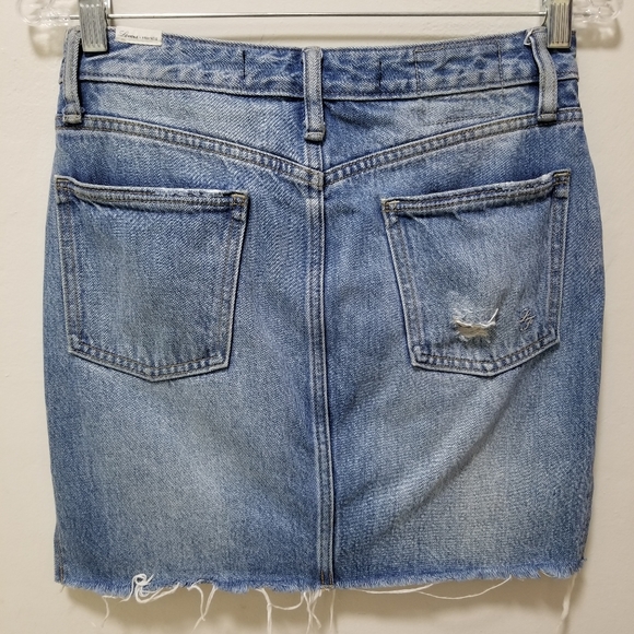 Lovers Friends Mini Skirt Elijah Cut Out Denim 26 - Picture 8 of 16